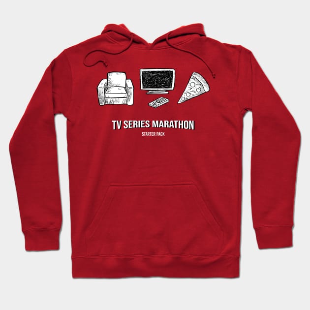 Tv Series Marathon Hoodie by TEEWEB